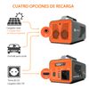 Portable Power Station Batería 230wh Toma Ca 200w Soporte Carga Rápida Naranja Novoo Q200