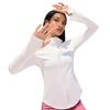 Chaqueta Ajustada Con Capucha Frees Copes Sedosa Para Pilates Material Poliéster