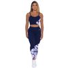 Pantalones Tie-dye Parcial De Yoga Frees Copes Alta Elasticidad Teñido Anudado Material Elastano