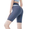 Pantalones Cortos De Yoga Sedosos Con Bloqueos De Colores Frees Copes Cintura Alta Pantalones Deportivos Poliéster