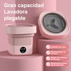 Mini Lavadora Plegable 1.27kg Maxwork 6 Litros Rosa