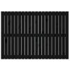 Cabecero De Cama De Pared | Panel De Cabecera Madera Maciza Pino Negro 127,5x3x90cm Cfw281221