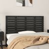 Cabecero De Cama De Pared | Panel De Cabecera Madera Maciza Pino Negro 146x3x63 Cm Cfw263618