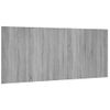 Cabecero De Cama | Panel De Cabecera | Decoración De Pared Madera Contrachapada Gris Sonoma 200x1,5x80 Cm Cfw243553