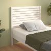 Cabecero De Cama | Panel De Cabecera Madera Maciza De Pino Blanco 106x4x100 Cm Cfw213298