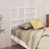 Cabecero De Cama | Panel De Cabecera Madera Maciza De Pino Blanco 81x4x104 Cm Cfw107272