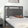 Cabecero De Cama | Panel De Cabecera Madera Maciza De Pino Gris 105,5x4x100 Cm Cfw301138