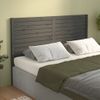 Cabecero De Cama | Panel De Cabecera Madera Maciza De Pino Gris 126x4x100 Cm Cfw822615