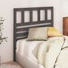 Cabecero De Cama | Panel De Cabecera Madera Maciza De Pino Gris 81x4x100 Cm Cfw935988