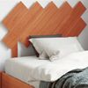 Cabecero De Cama | Panel De Cabecera Madera Maciza De Pino Marrón Cera 100 Cm Cfw157034