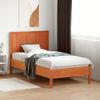 Cabecero De Cama | Panel De Cabecera Madera Maciza De Pino Marrón Cera 100 Cm Cfw475781