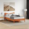 Cabecero De Cama | Panel De Cabecera Madera Maciza De Pino Marrón Cera 135 Cm Cfw477400