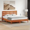 Cabecero De Cama | Panel De Cabecera Madera Maciza De Pino Marrón Cera 180 Cm Cfw540338