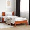 Cabecero De Cama | Panel De Cabecera Madera Maciza De Pino Marrón Cera 90 Cm Cfw340166