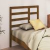 Cabecero De Cama | Panel De Cabecera Madera Maciza De Pino Marrón Miel 106x4x104 Cm Cfw121649