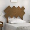 Cabecero De Cama | Panel De Cabecera Madera Maciza De Pino Marrón Miel 92x3x81 Cm Cfw818121