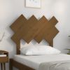 Cabecero De Cama | Panel De Cabecera Madera Maciza De Pino Marrón Miel 92x3x81 Cm Cfw818121