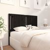 Cabecero De Cama | Panel De Cabecera Madera Maciza De Pino Negro 125,5x4x100 Cm Cfw857963