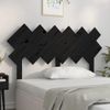 Cabecero De Cama | Panel De Cabecera Madera Maciza De Pino Negro 132x3x81 Cm Cfw210336