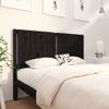 Cabecero De Cama | Panel De Cabecera Madera Maciza De Pino Negro 145,5x4x100 Cm Cfw349199