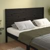 Cabecero De Cama | Panel De Cabecera Madera Maciza De Pino Negro 146x4x100 Cm Cfw325715