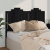 Cabecero De Cama | Panel De Cabecera Madera Maciza De Pino Negro 146x4x110 Cm Cfw824878