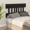 Cabecero De Cama | Panel De Cabecera Madera Maciza De Pino Negro 183,5x3x81 Cm Cfw257625