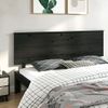 Cabecero De Cama | Panel De Cabecera Madera Maciza De Pino Negro 204x6x82,5 Cm Cfw895481