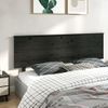 Cabecero De Cama | Panel De Cabecera Madera Maciza De Pino Negro 204x6x82,5 Cm Cfw895481