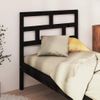 Cabecero De Cama | Panel De Cabecera Madera Maciza De Pino Negro 96x4x100 Cm Cfw399502