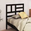 Cabecero De Cama | Panel De Cabecera Madera Maciza De Pino Negro 96x4x104 Cm Cfw514059