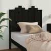 Cabecero De Cama | Panel De Cabecera Madera Maciza De Pino Negro 96x4x110 Cm Cfw632847