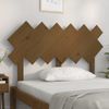 Cabecero De Cama | Panel De Cabecera Madera Maciza Pino Marrón Miel 122,5x3x80,5 Cm Cfw782211