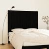 Cabecero De Cama Pared | Panel De Cabecera Madera Maciza Pino Negro 146,5x3x110 Cm Cfw833225