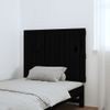 Cabecero De Cama Pared | Panel De Cabecera Madera Maciza Pino Negro 82,5x3x60 Cm Cfw330587