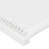 Cabecero Cama | Panel De Cabecera De Cuero Sintético Blanco 183x16x78/88 Cm Cfw762658