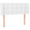 Cabecero Cama | Panel De Cabecera De Cuero Sintético Blanco 83x16x78/88 Cm Cfw313643