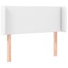 Cabecero Cama | Panel De Cabecera De Cuero Sintético Blanco 83x16x78/88 Cm Cfw690684