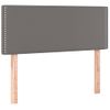 Cabecero Cama | Panel De Cabecera De Cuero Sintético Gris 100x5x78/88 Cm Cfw272655