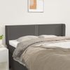 Cabecero Cama | Panel De Cabecera De Cuero Sintético Gris 147x16x78/88 Cm Cfw787698