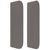 Cabecero Cama | Panel De Cabecera De Cuero Sintético Gris 147x16x78/88 Cm Cfw787698