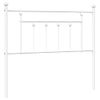 Cabecero Cama | Panel De Cabecera De Metal Blanco 100 Cm Cfw737801