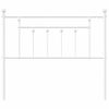 Cabecero Cama | Panel De Cabecera De Metal Blanco 100 Cm Cfw737801