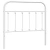 Cabecero Cama | Panel De Cabecera De Metal Blanco 100 Cm Cfw924521