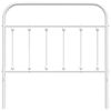 Cabecero Cama | Panel De Cabecera De Metal Blanco 100 Cm Cfw924521