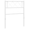 Cabecero Cama | Panel De Cabecera De Metal Blanco 107 Cm Cfw365257