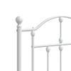 Cabecero Cama | Panel De Cabecera De Metal Blanco 120 Cm Cfw752315