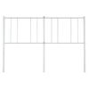 Cabecero Cama | Panel De Cabecera De Metal Blanco 120 Cm Cfw205521