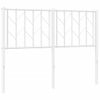 Cabecero Cama | Panel De Cabecera De Metal Blanco 120 Cm Cfw282848