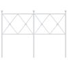 Cabecero Cama | Panel De Cabecera De Metal Blanco 120 Cm Cfw106884